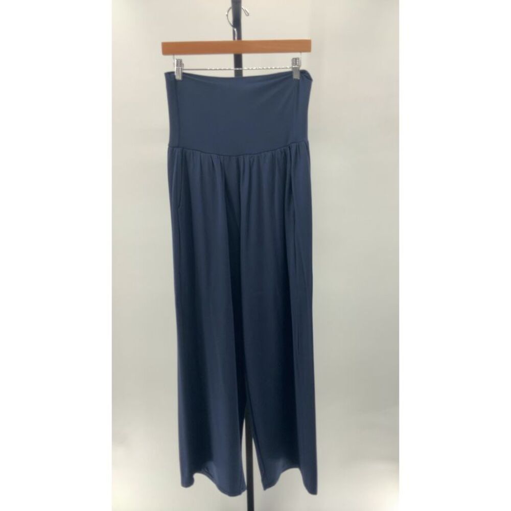 NWT Quince French Terry Modal Wide-Leg Pants Navy L